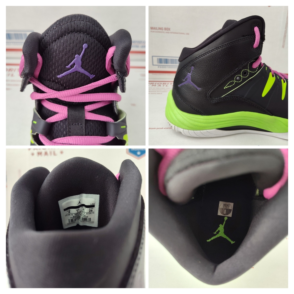Nike Air Jordan Prime Fly Hitop Black Gree Unisex Sneakers Size 8